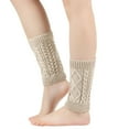 thumbnail image 1 of Srogem Women's Cable Knit Long Boot Stocking Socks Knee High Winter Leg Warmers, 1 of 3