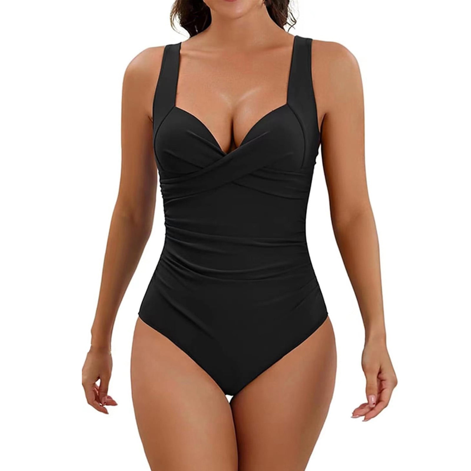 Eomenie Women's One Piece Swimsuit Tummy Control Slimming Push Up