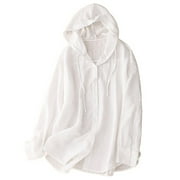 Srogem Women's UPF 50+ Sun Protection Jacket Hooded Lightweight Long Sleeve Sun Shirt for Hiking Outdoor