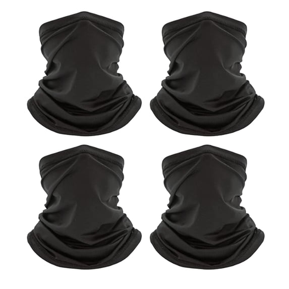 Srugzu 4 Pack Neck Gaiter Face Covering Gator Mask Bandana Cooling Mask for Outdoor Protection