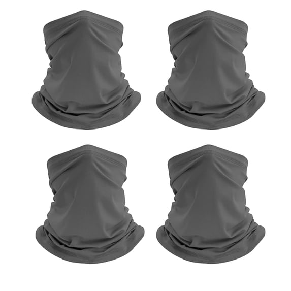 Srugzu 4 Pack Neck Gaiter Face Covering Gator Mask Bandana Cooling Mask for Outdoor Protection