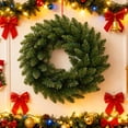 thumbnail image 1 of Sruoe 16In Christmas Wreath Lush Norfolk Pine Christmas Garland Wreath, Thickened Anti‑Fade Artificial Green Garland for Covered Porch Indoor Outdoor Xmas Decorations, 1 of 9