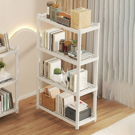 Sruoe 4-Tier Heavy-Duty Shelves & Shelf Units, Freestanding Storage Racks, Adjustable Shelves for Bathroom,Kitchen, laundry Room, Garage and Home