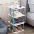 thumbnail image 1 of Sruoe 4-Tier Lightweight Plastic Storage Shelf, Sturdy Storage Racks and Shelving, Adjustable Shelves for Kitchen, Home, Office and Entryway, 1 of 6