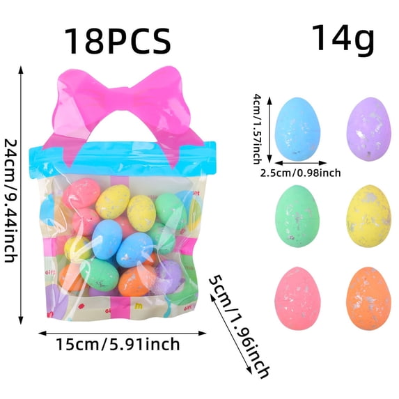 Sruoe 40PCS Easter Mini Foam Eggs, Multi-Color Speckled Artificial Bird Eggs for Kid Art Crafts, Easter Basket Stuffers, Party Decor and Spring Home Decorations
