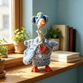 thumbnail image 1 of Sruoe 7 Inch Desk Goose Outfits, Knitted Elephants Shaped Geese Hat & Outfit Set, Mini Porch Goose Clothes, Costume Clothes for Table Decor Tabletop Goose Accessory Holiday All Seasons Holiday, 1 of 9