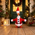 thumbnail image 1 of Sruoe 7 Inch Desk Goose Outfits, Mini Plush Santa Suit with Santa Hat Porch Goose Clothes, Desktop Goose Outfits, Costume Clothes for Table Decor, Christmas Holiday Tabletop Goose Accessory, 1 of 7