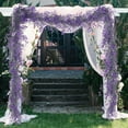 thumbnail image 1 of Sruoe Artificial Flower Garland, Spring Garland Flowers, Flower Garland for Wedding, Artificial Flower Garland Wreath Vines Green Garland for Wedding Home Farm Mantle Table Wall Party Decor, 1 of 6