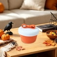 thumbnail image 1 of Sruoe Bow Decor Cotton Rope Covered Storage Bin Two Tone Woven Holiday Sweets Caddy for Desktop Household Stuff, 1 of 6