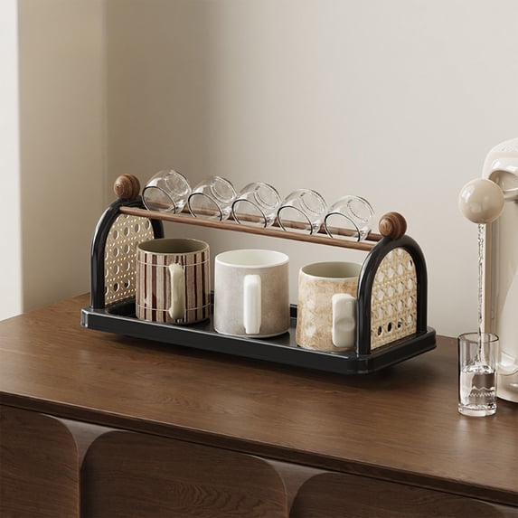 Sruoe Cabinet Organizers Shelf, Kitchen Shelf Countertop Corner, Kitchen Stackable Storage Rack for Spice Glasses Mug cups Spice Rack, Corner Shelf Rack, Desktop Storage Rack for Home Office