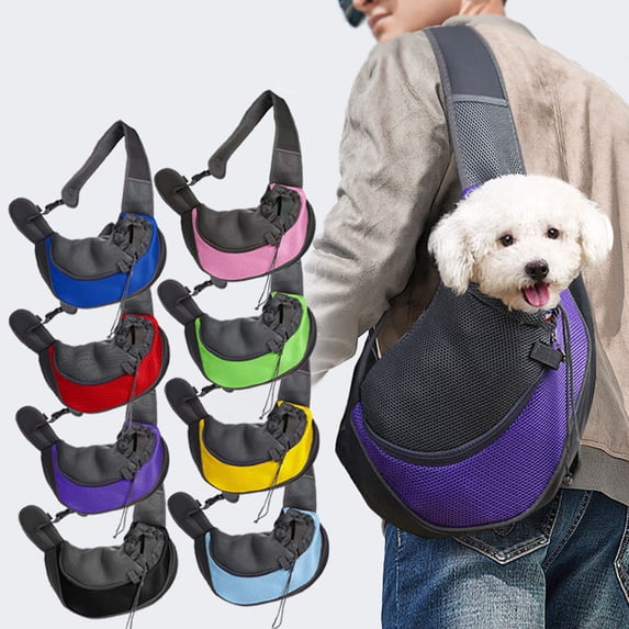 Sruoe Cat Backpack Carrier, Ventilated Mesh Dog Backpack Carrier, Safety Buckle Dog Carrier Backpack, Pet Backpack, Dog Cat Travel Bag Expandable & Collapsible Design for Small Pets Up to 16lbs