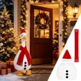thumbnail image 1 of Sruoe Christmas Porch Goose Outfits, 23 Inch Snowman‑Style Porch Goose Clothes, Red Fleece Scarf & Santa Hat Goose Clothes Dress for Lawn Yard Patio Party Decoration, 1 of 8