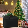 thumbnail image 1 of Sruoe Christmas Wreath Storage Container, Rectangular storage bag for Artificial Wreaths Box, Dual Zippered Wreaths Storage Bag with Strong Durable Handles for Ornament Storage Holiday Decor, 1 of 6