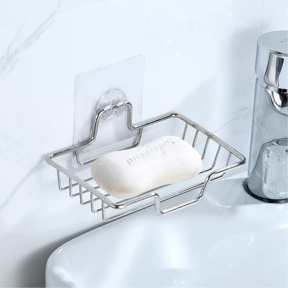 Sruoe Corner Shelf For Bathroom Bathroom Corner Rack Hole- Household Kitchen Bathroom Storage Rack Wash Table Traceless Wall Hanging