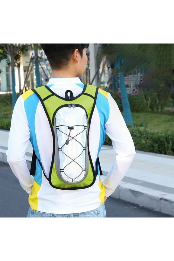 Cycling Backpack, Outdoor Mountaineering Backpack with Hydration Compartment, Waterproof Lightweight Bicycle Backpack, Drawstring Casual Daypack for Hiking Travel Sports Men Women Sky Blue