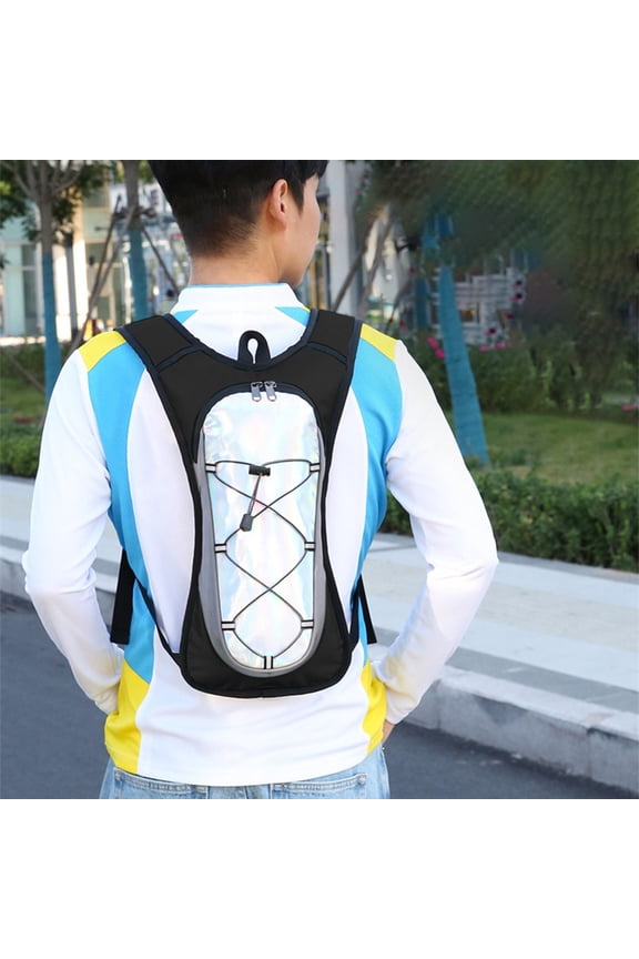 Cycling Backpack, Outdoor Mountaineering Backpack with Hydration Compartment, Waterproof Lightweight Bicycle Backpack, Drawstring Casual Daypack for Hiking Travel Sports Men Women Sky Blue
