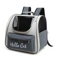 thumbnail image 1 of Sruoe Dog Cat Travel Bag, Comfortable Padded Dog Backpack Carrier, Collapsible Cat Backpack Carrier, Dog Carrier Backpack, Pet Backpack Ventilated Pet Backpack for Travel Camping Vet Visit, Gray, 1 of 4