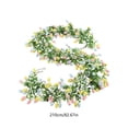 thumbnail image 1 of Sruoe Easter Decorations, Easter Garland Decor with Easter Eggs, Easter Garland for Mantle, Multicolor Rattan Flower Garland Arrangement for Indoor Outdoor Home Spring Decor, 1 of 5