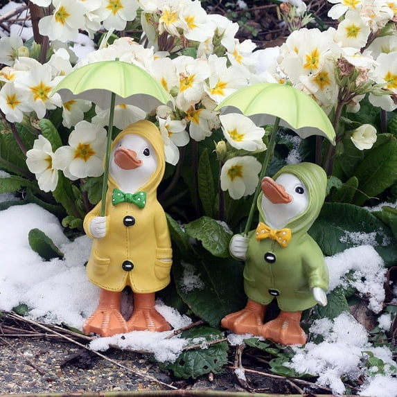 Sruoe Garden Statues for Outside, Garden Decorations Outdoor, Duck Garden Decor, Gardening Gifts, Garden Statues and Figurines Outdoors, Garden Statue Decoration for Garden Lawn Pathway Yard, 1 Pack