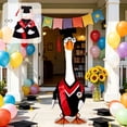 thumbnail image 1 of Sruoe Graduation Season Porch Goose Outfits, 23 Inch Porch Goose Clothes, Goose Clothes Dress, Duck Sculpture Clothes for Lawn Statue Cement Statue Yard Patio Party Decoration, 1 of 7