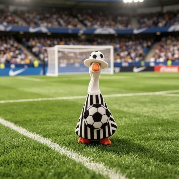 Sruoe Halloween 7 Inch Desk Goose Outfits, Mini Geese Soccer Clothing Set Porch Goose Clothes, Desktop Goose Outfits, Costume Clothes for Table Decor Tabletop Goose Accessory Holiday