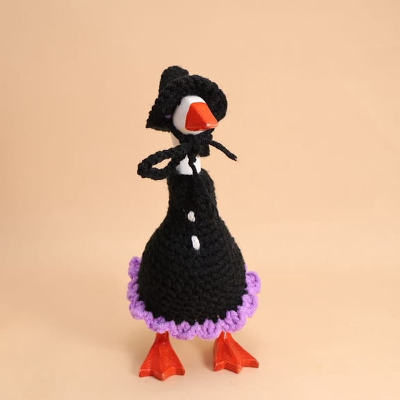 Sruoe Halloween 7 Inch Desk Goose Outfits, Mini Porch Goose Clothes, Desktop Goose Outfits, Costume Clothes for Table Decor Tabletop Goose Accessory Holiday All Seasons Holiday