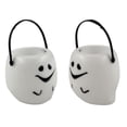 thumbnail image 1 of Sruoe Halloween Candy Bucket, 2.76in Mini Ghost Trick or Treat Pail With Metal Handle, Small Ghost Candy Holder Can, Ghost Barrel for Trick or Treating Halloween Bar Shop Hanging Decor Party Props, 1 of 6