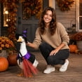 thumbnail image 1 of Sruoe Halloween Cloak Hat Set Porch Goose Outfits, 23" Porch Goose Clothes for Lawn Yard and Patio Decoration, Lawn Goose Clothing for Cement Goose Lawn Goose Outfit, Garden Goose Costume, 1 of 6