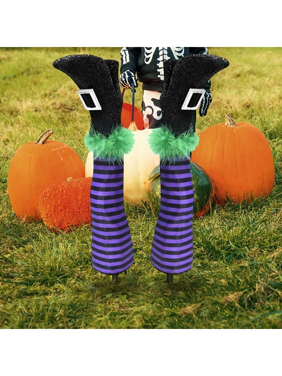 Halloween Decoration Prosthetic Witch Leg Garden Decorations