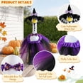 thumbnail image 1 of Sruoe Halloween Porch Goose Outfits, 23 Inch Porch Goose Clothes, Witch Hat Bow Skirt Outfit, Goose Clothes Dress, Duck Sculpture Clothes for Lawn Statue Cement Statue Yard Patio Party Decoration, 1 of 6