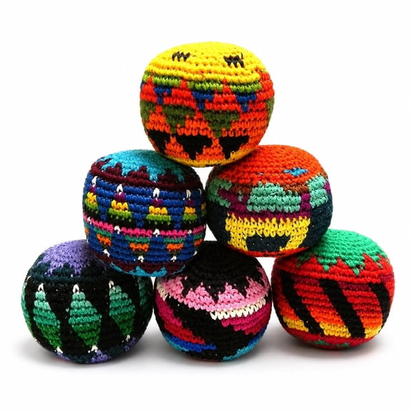 Sruoe Knitted Hacky Bag Footbag Sack, Dirtbag Hack Sack, Hack Sacks for Adults & Kids, Footbag Ball, Dirt Bag Hack Sack for Outdoor Training, Foot Bag for Juggling, Outdoor Toys & Goodie Bag Stuffers