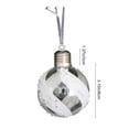 thumbnail image 1 of Sruoe Lighted Hanging Ornament Balls, Shatterproof Plastic Glowing Baubles With Replaceable Battery, for Indoor Xmas Tree Holiday Gathering Home Decorations, 1 of 5