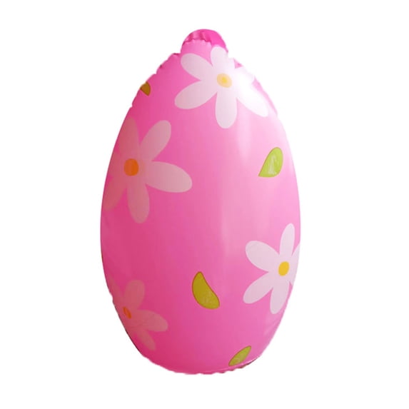 Sruoe PVC Inflatable Easter Eggs, 16 Inch Large PVC Easter Egg Outdoor Decor, Oversized Colorful Plastic Eggs Easter Decor, Giant Easter Decorations for Yard Garden Lawn