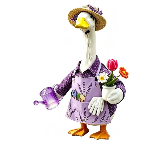 Sruoe Porch Goose Clothes, 23" Porch Goose Outfits for Lawn Yard and Patio Decoration, Lawn Goose Clothing for Cement Goose Lawn Goose Outfit, Garden Goose Costume