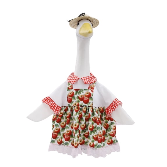 Sruoe Porch Goose Clothes, 23" Porch Goose Outfits for Lawn Yard and Patio Decoration, Lawn Goose Clothing for Cement Goose Lawn Goose Outfit, Garden Goose Costume
