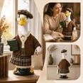 thumbnail image 1 of Sruoe Porch Goose Outfits with Hat Glasses Tote Bag, 23" Porch Goose Clothes for Lawn Yard and Patio Decoration, Lawn Goose Clothing for Cement Goose Lawn Goose Outfit, Garden Goose Costume, 1 of 8