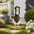 thumbnail image 1 of Sruoe Porch Goose Outfits with Wig Hat, 23 Inch Porch Goose Clothes, Goose Clothes Dress, Duck Sculpture Clothes for Lawn Statue Cement Statue Yard Patio Party Decoration, 1 of 6