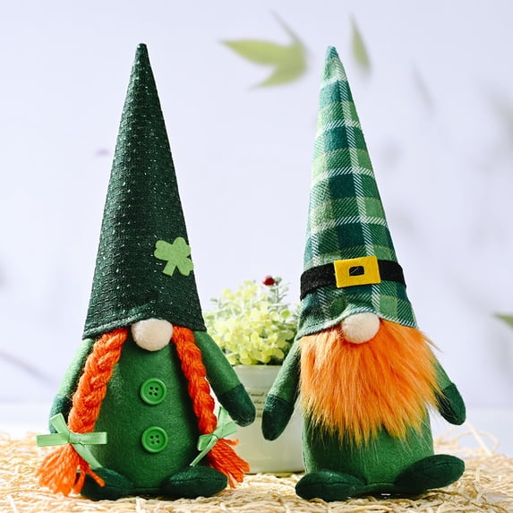 Sruoe St. Patrick's Day Stuffed Animals, Gnome Stuffed Animal Plush Toys, Green Stuffed Animal & Plush Toy Soft Plush Gnome, Toys Gifts Cute Stuffed Animals, Plush Dolls Girls Boys