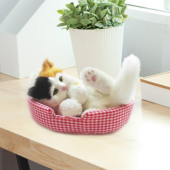 Sruoe Stuffed Animals, Easter Gifts for Kids, Cat Stuffed Animal Plush Toys, White Stuffed Animal & Plush Toy Soft Plush Cat, Easter Gifts Toys Gifts Cute Stuffed Animals, Plush Dolls Girls Boys