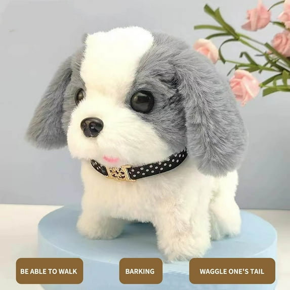 Sruoe Stuffed Animals, Easter Gifts for Kids, Dog Stuffed Animal Plush Toys, Gray Stuffed Animal & Plush Toy Soft Plush Puppy, Easter Gifts Toys Gifts Cute Stuffed Animals, Plush Dolls Girls Boys