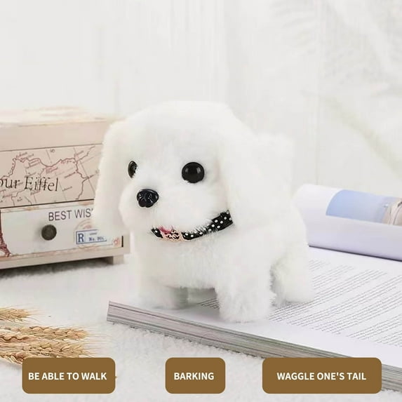 Sruoe Stuffed Animals, Easter Gifts for Kids, Dog Stuffed Animal Plush Toys, White Stuffed Animal & Plush Toy Soft Plush Puppy, Easter Gifts Toys Gifts Cute Stuffed Animals, Plush Dolls Girls Boys