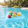 thumbnail image 1 of Sruoe Triangular Inflatable 6 Cup Pool Holder, Lightweight Portable Inflatable Drink Caddy, Multi Scenario Use Float for Bath Toy Pool Party Supplies Pool Party Accessory, 1 of 6
