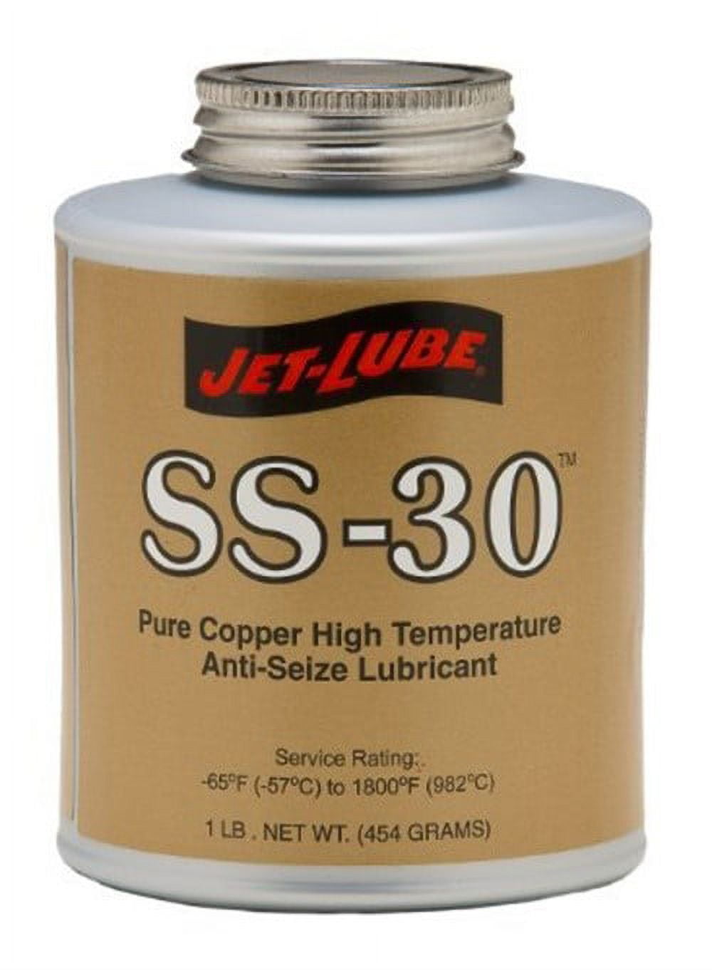 Ss30 High Temperature AntiSeize & Gasket Compounds, 1/4 Lb Brush Top