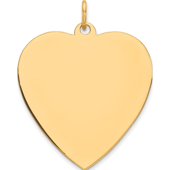 Sterling Silver GP Engraveable Heart Polished Disc Charm SSGold Plated Engravable Heirloom Fashionable Artisan An unforgettable keepsake to treasure forever