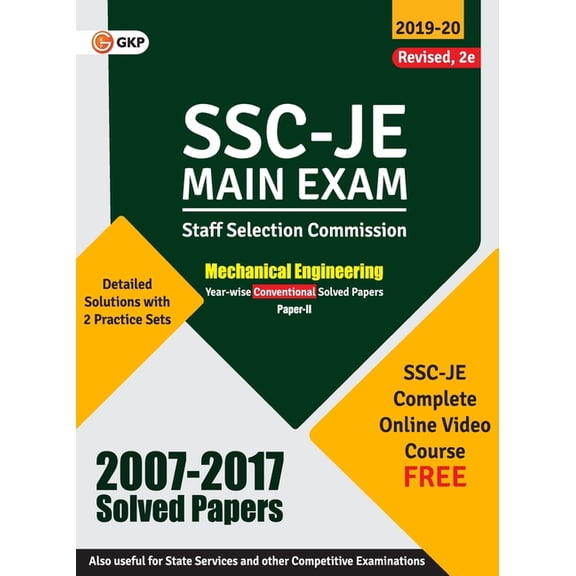 Ssc 2020: Junior Engineer - Mechanical Engineering Paper II - Conventional Solved Papers (2007-2017), (Paperback)