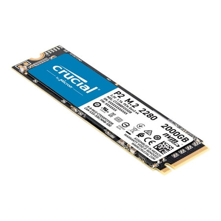 Crucial - P2 2TB PCIe Gen 3 x4 Internal Solid State Drive M.2