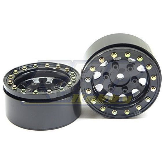Ssd Rc 155 Steel D Hole Beadlock Wheels (Black) (2)