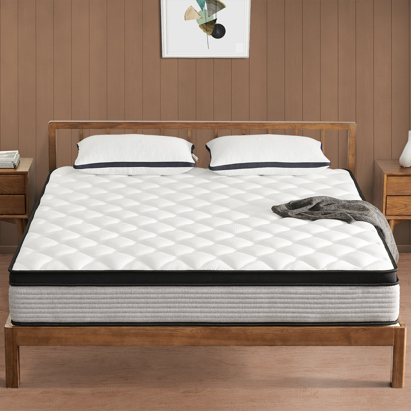 Ssecretland 12 inch King Size Medium Plush Innerspring Mattress Multi