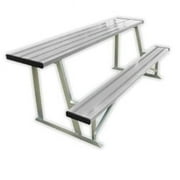Ssg - Bsn BEST08 7.5 Scorers Table With Bench-Natural Benches-Bleachers Benches