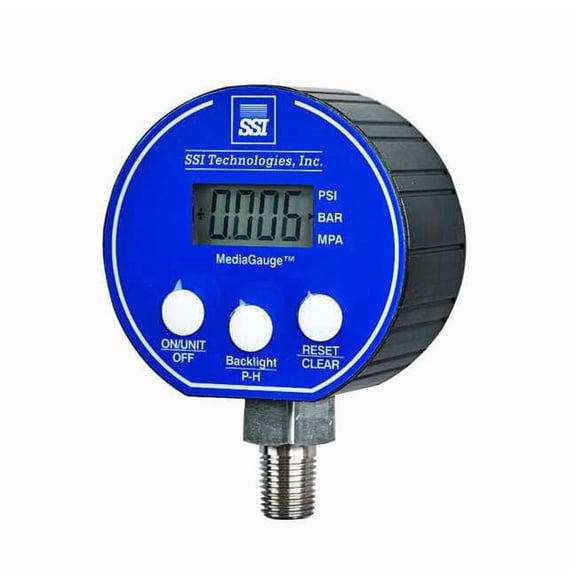 Ssi Digital Pressure Gauge,1000 PSI MG-9V MG-1000-A-9V-R